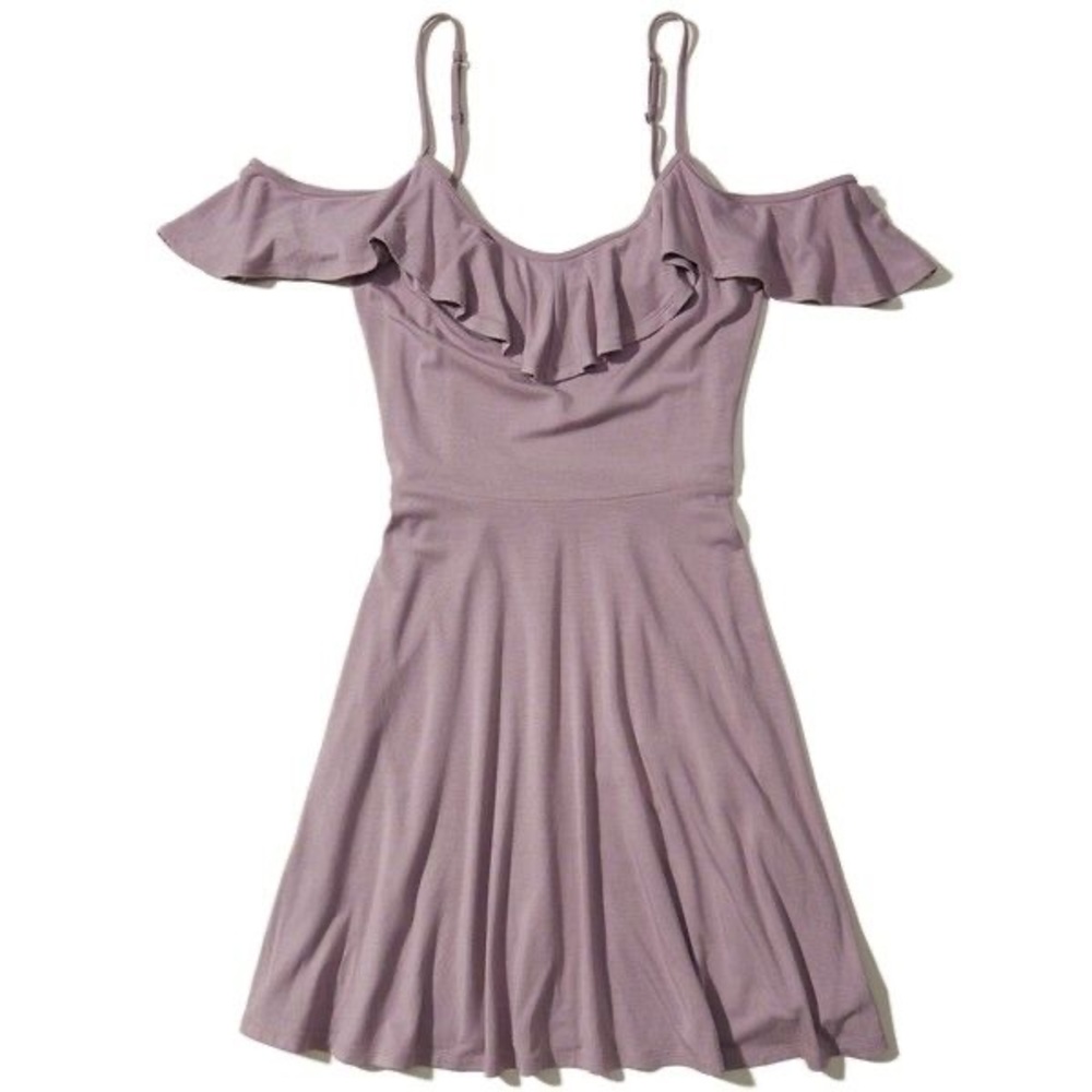 Hollister Lavender Purple Ruffle Sleeve Dress
